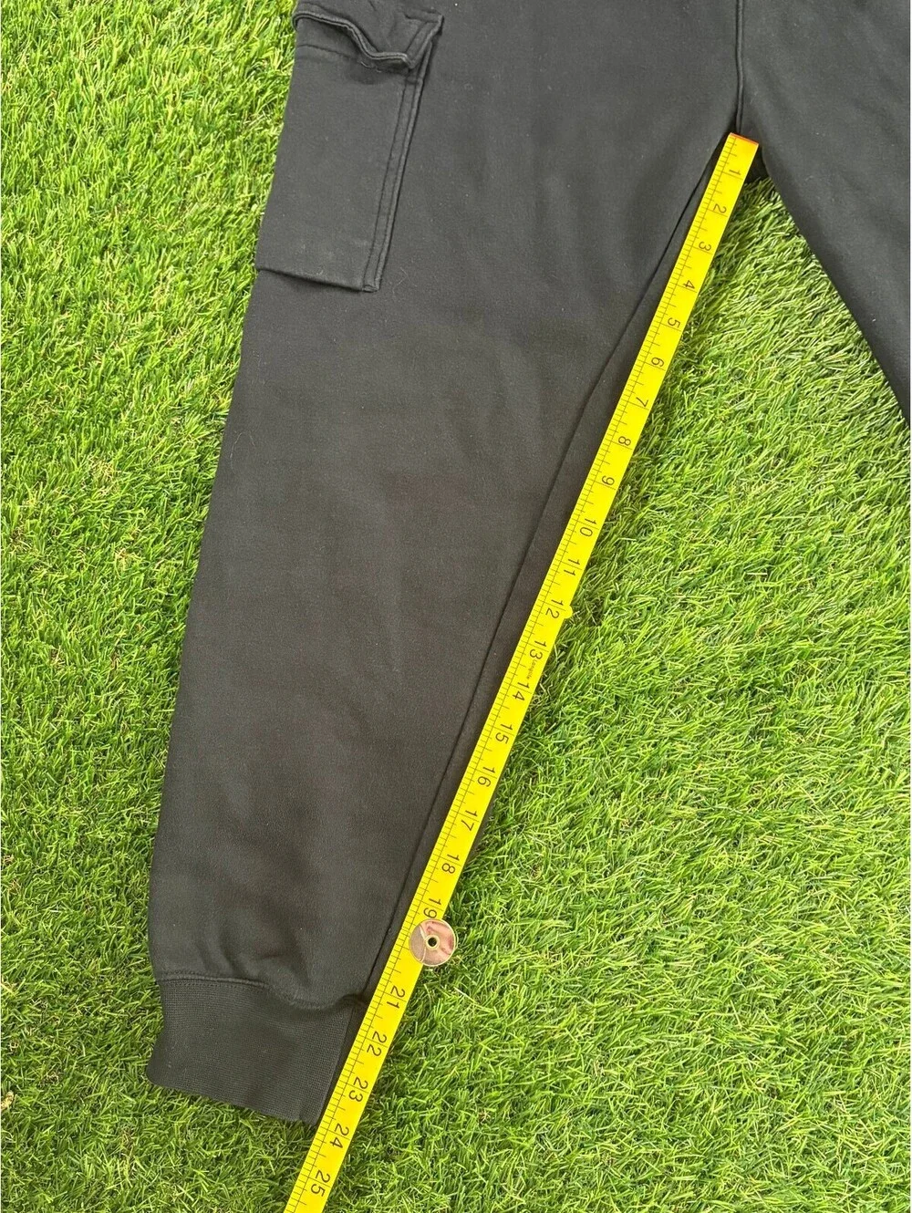 Vintage Nike Black Fleece Cargo Jogger Pants, Men's M